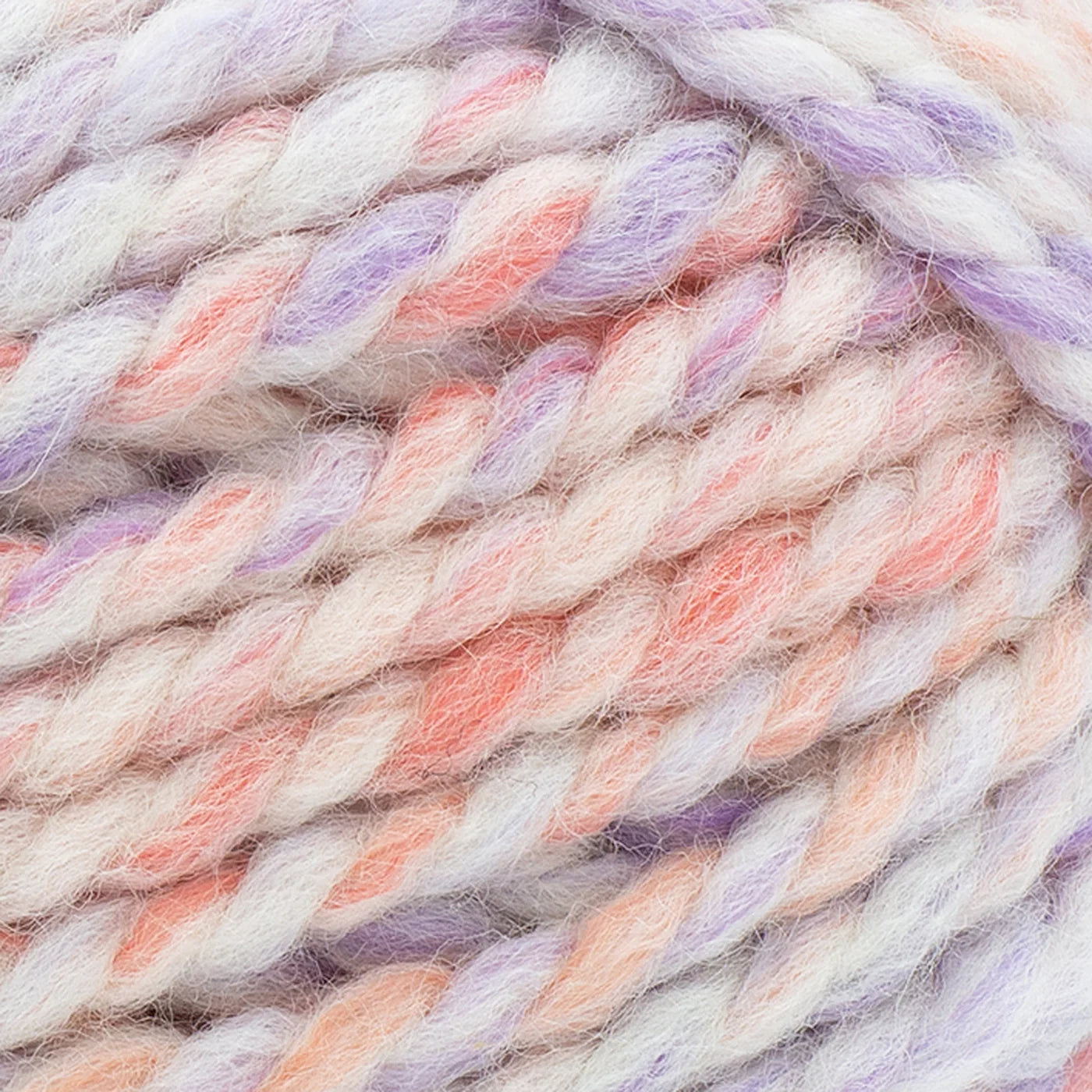 Bubble Gum Pink Purple Cotton Candy Knit Scarf