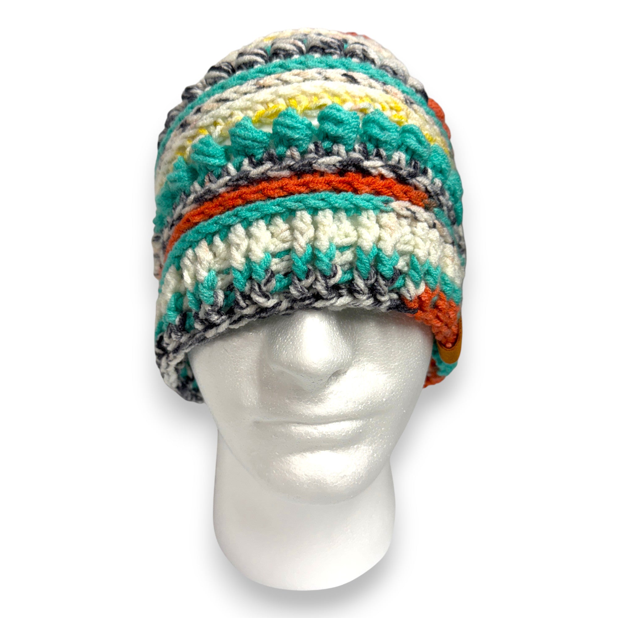 Painted Canyon Bead Stitch Hat Beanie