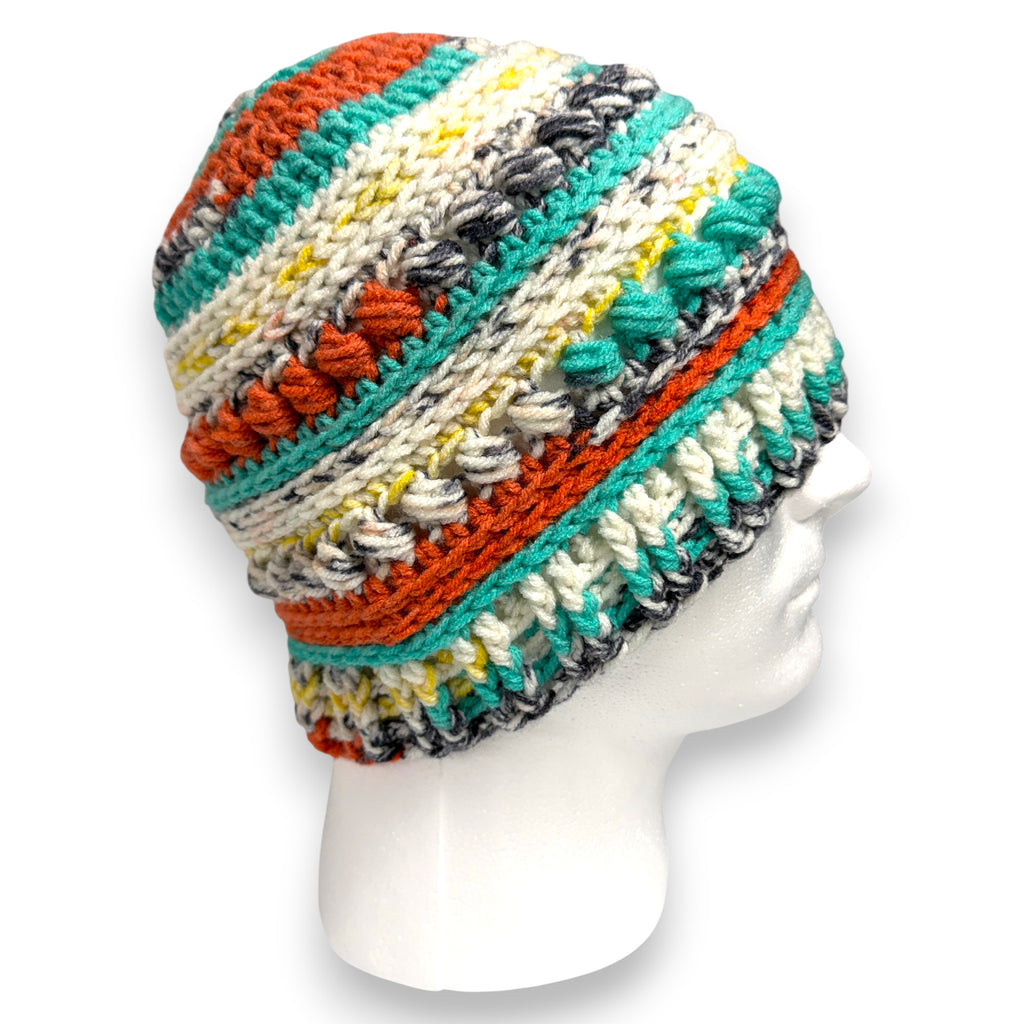 Painted Canyon Bead Stitch Hat Beanie