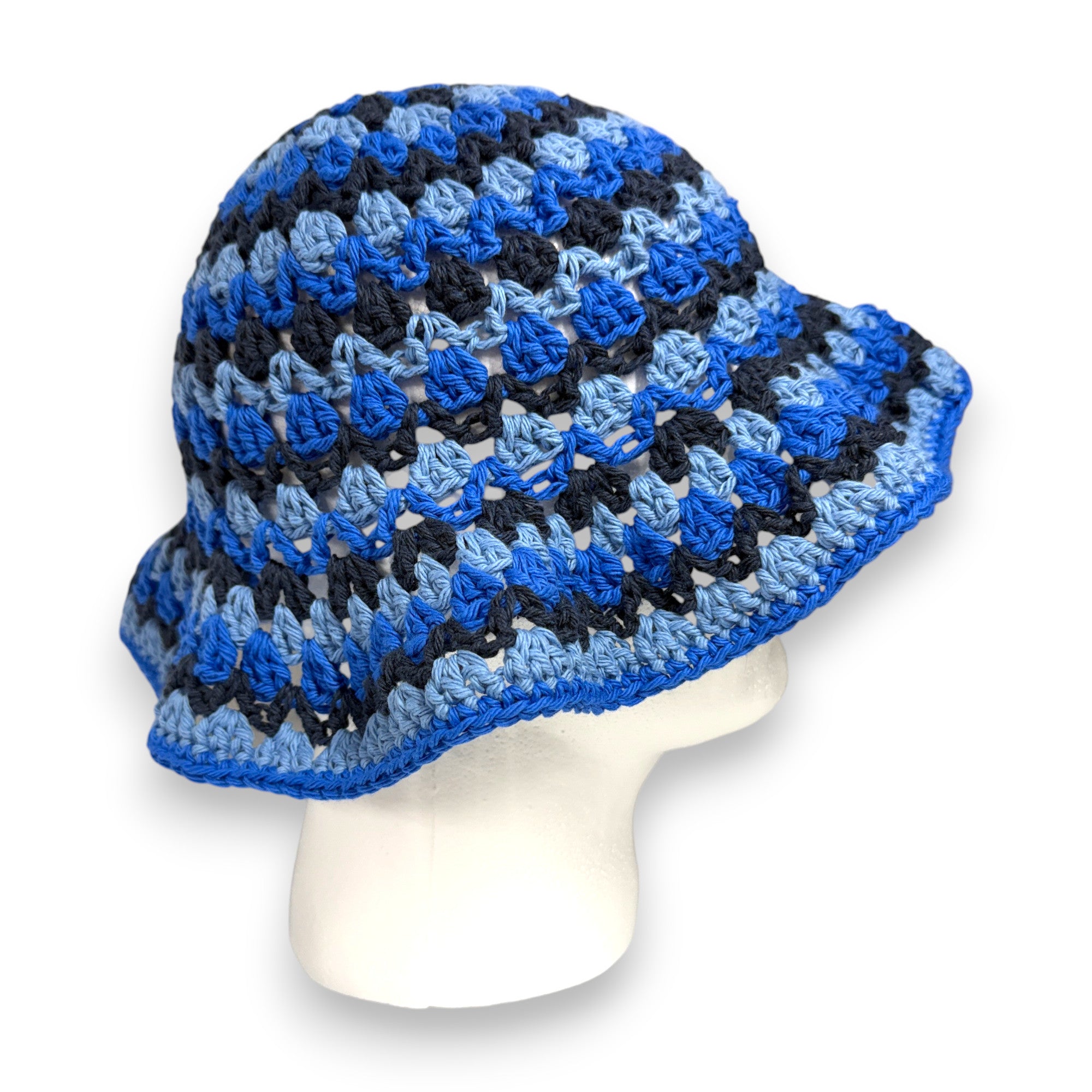 Blue Cotton Kelp Bucket Hat