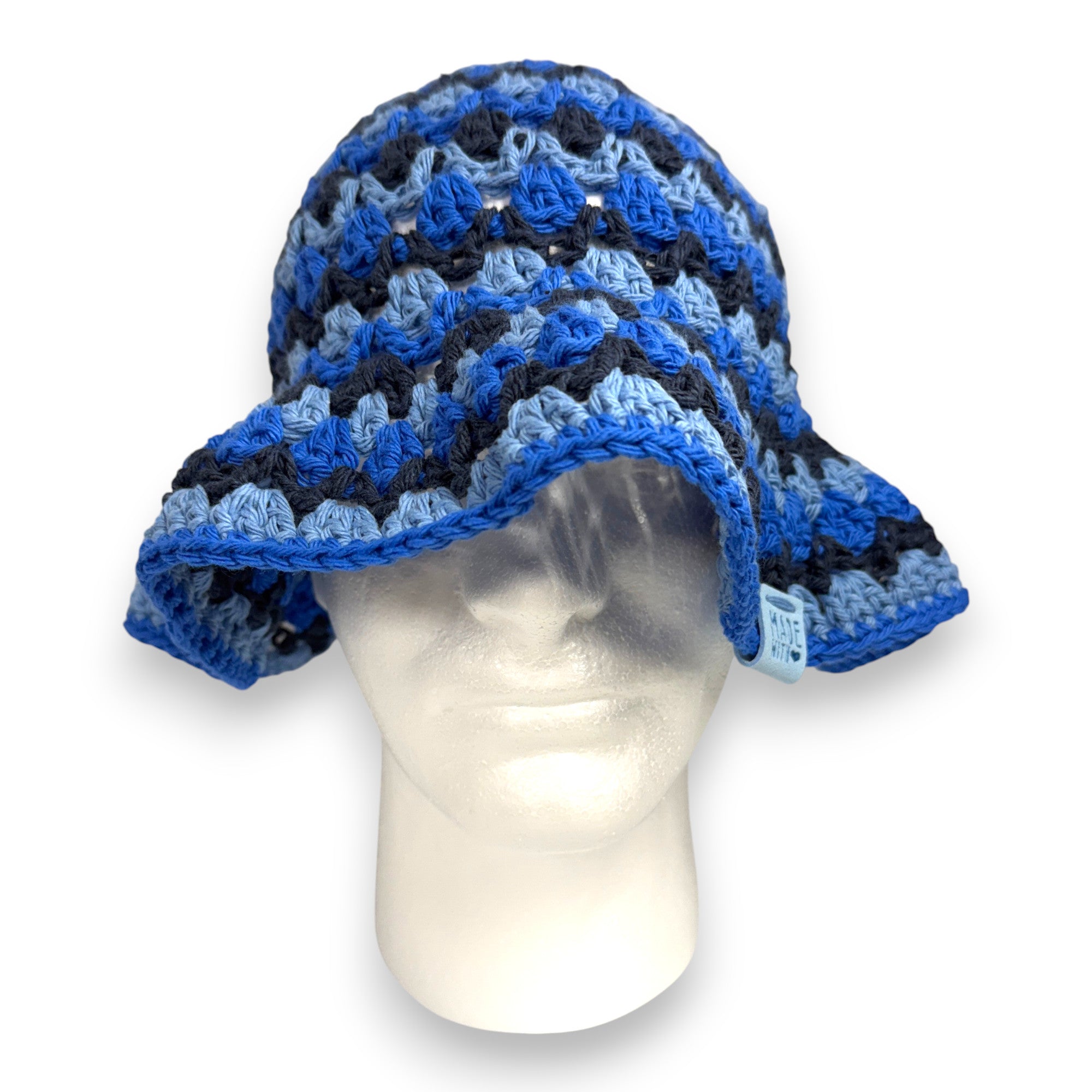 Blue Cotton Kelp Bucket Hat