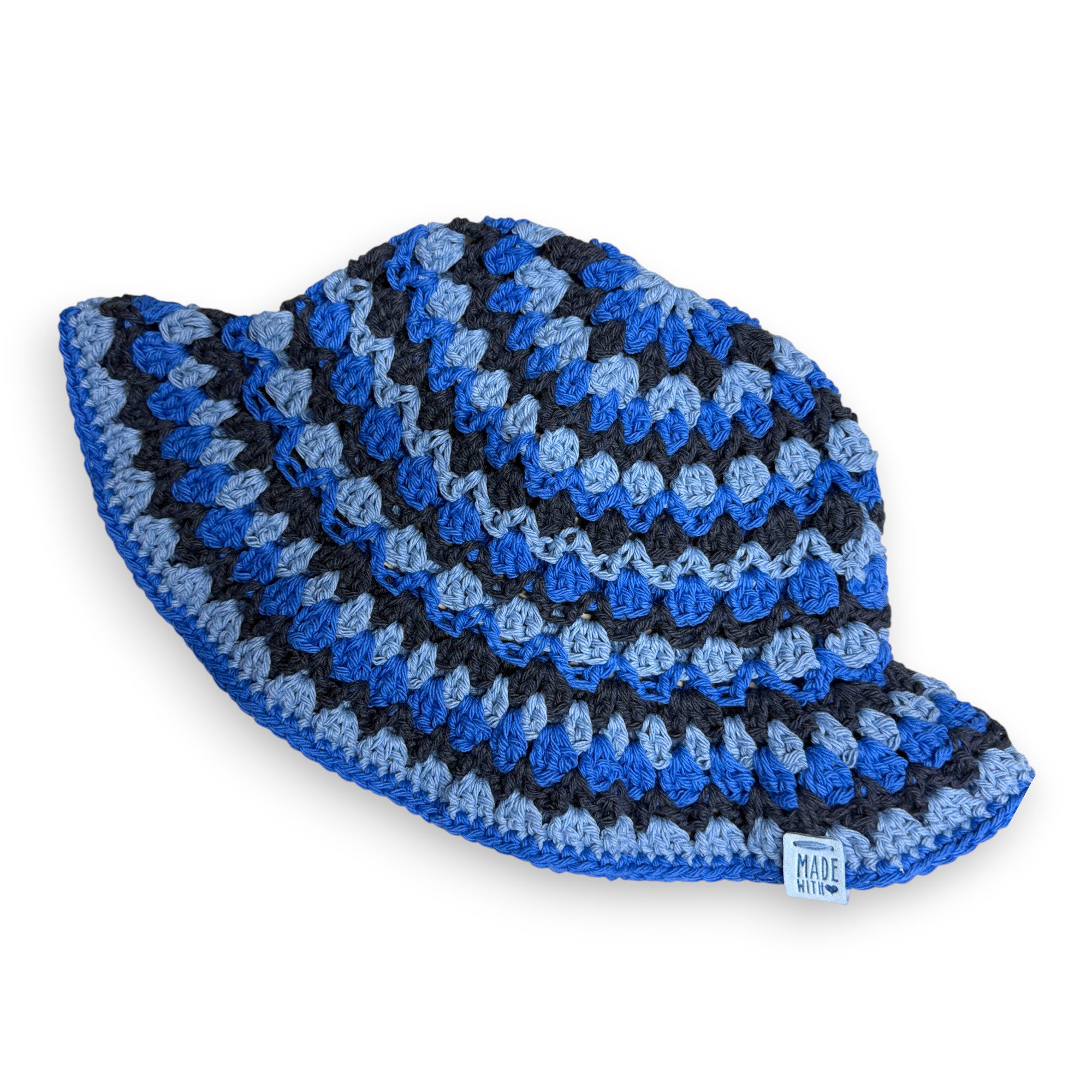 Blue Cotton Kelp Bucket Hat