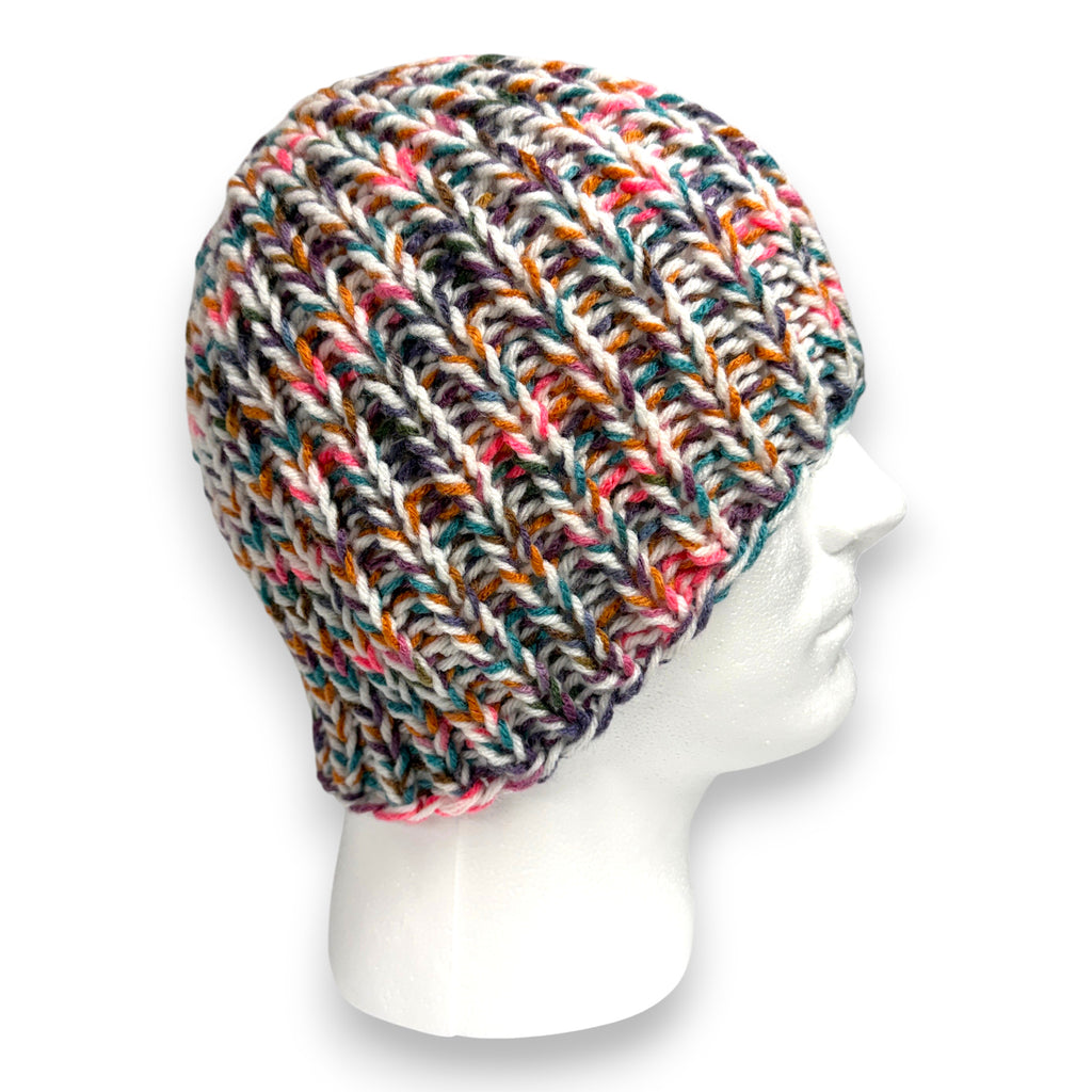 Marled Multicolor Chunky Knit Beanie