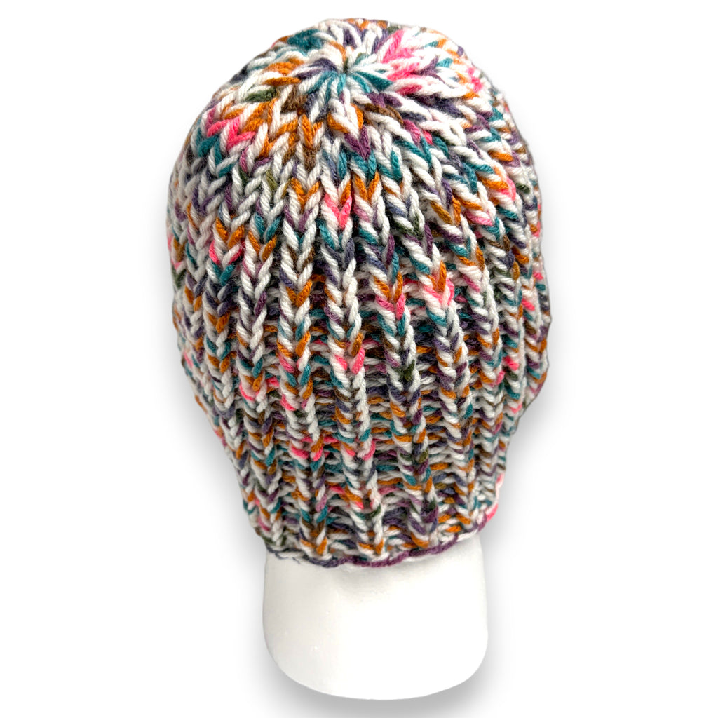 Marled Multicolor Chunky Knit Beanie