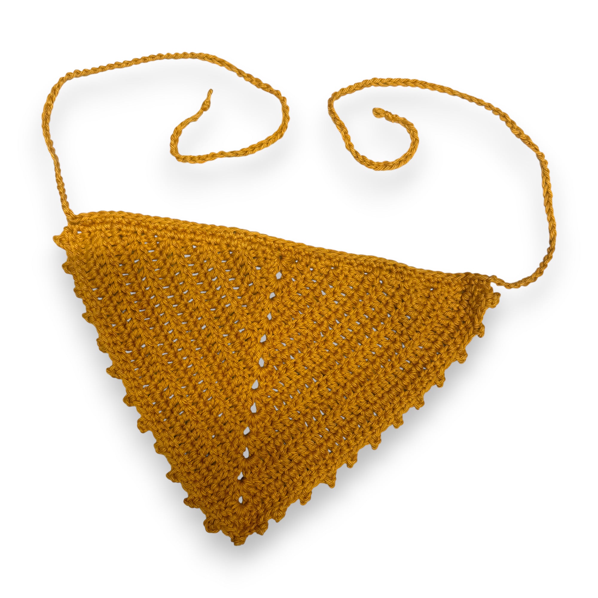 Golden Yellow Picot Bandana