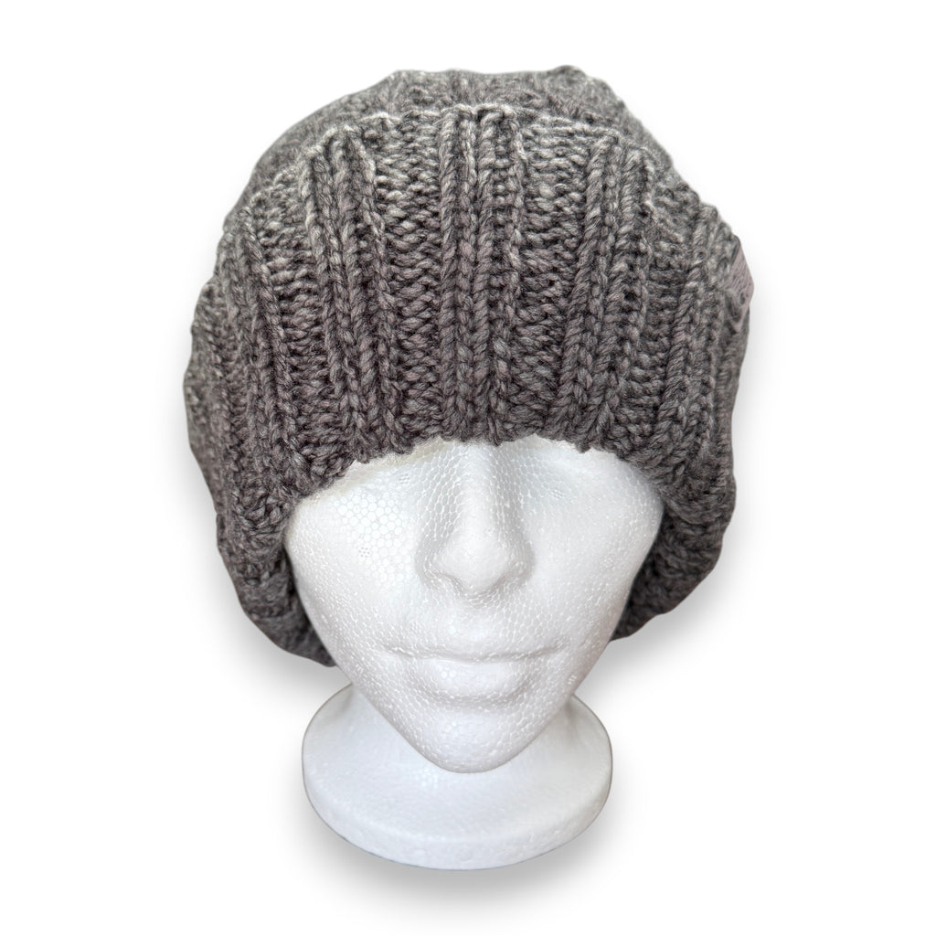 Gray Stay Wild Knit Beanie