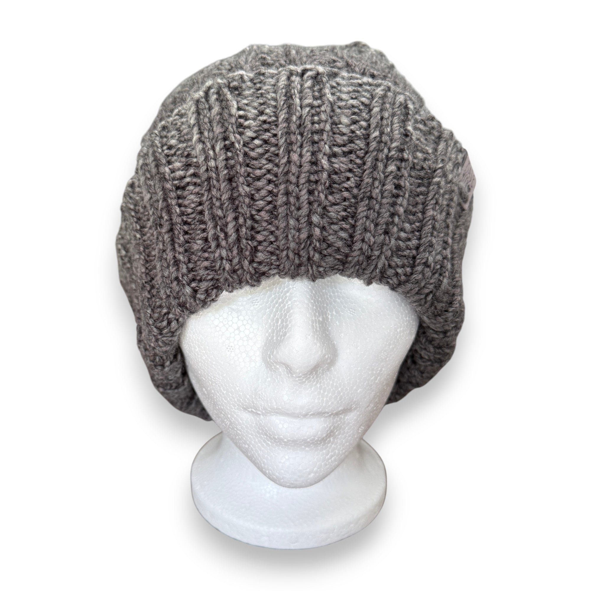Gray Stay Wild Knit Beanie