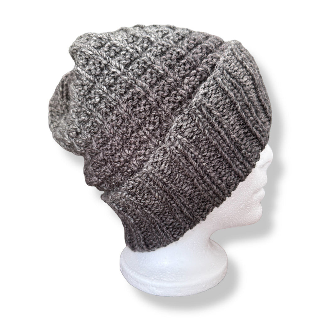 Gray Stay Wild Knit Beanie