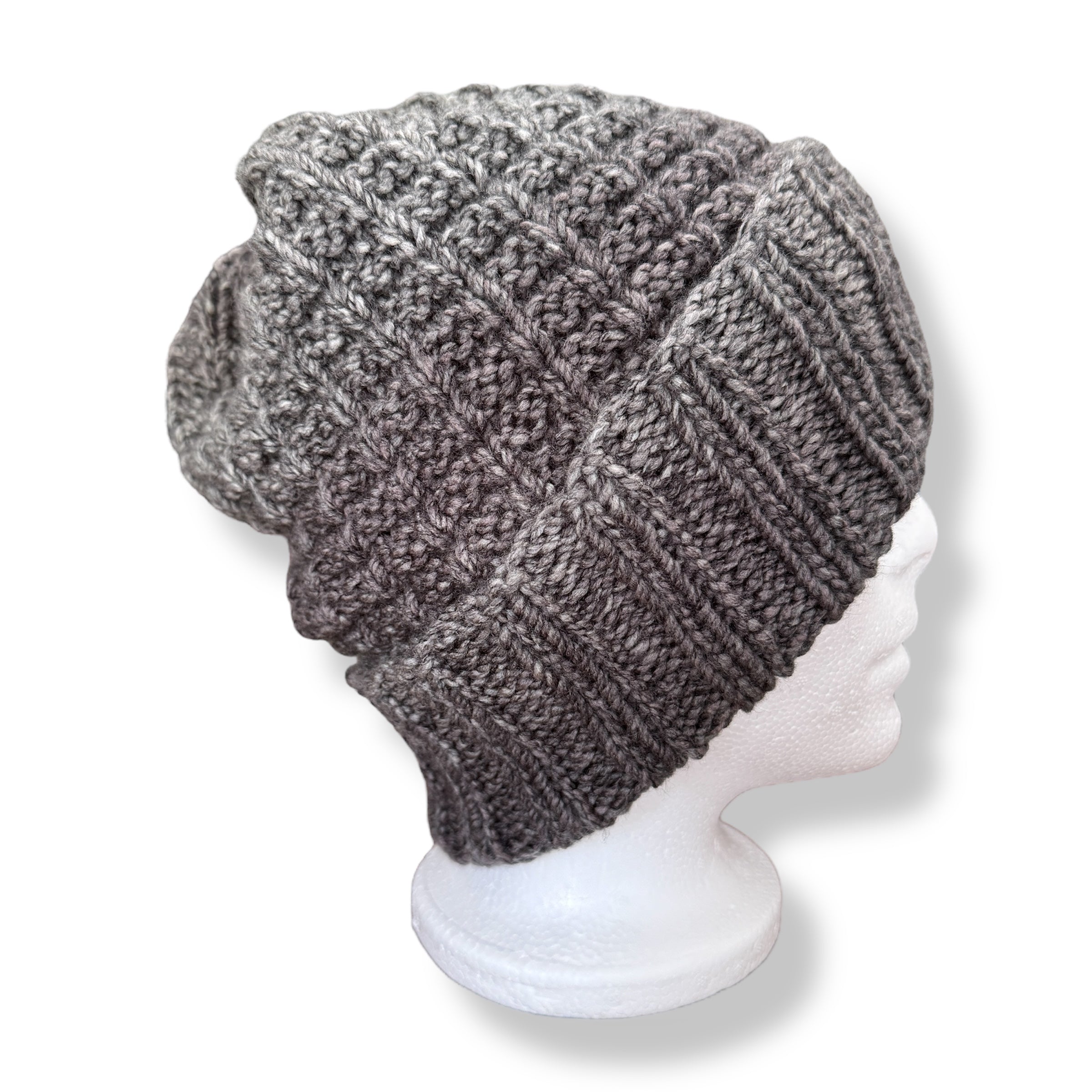 Gray Stay Wild Knit Beanie
