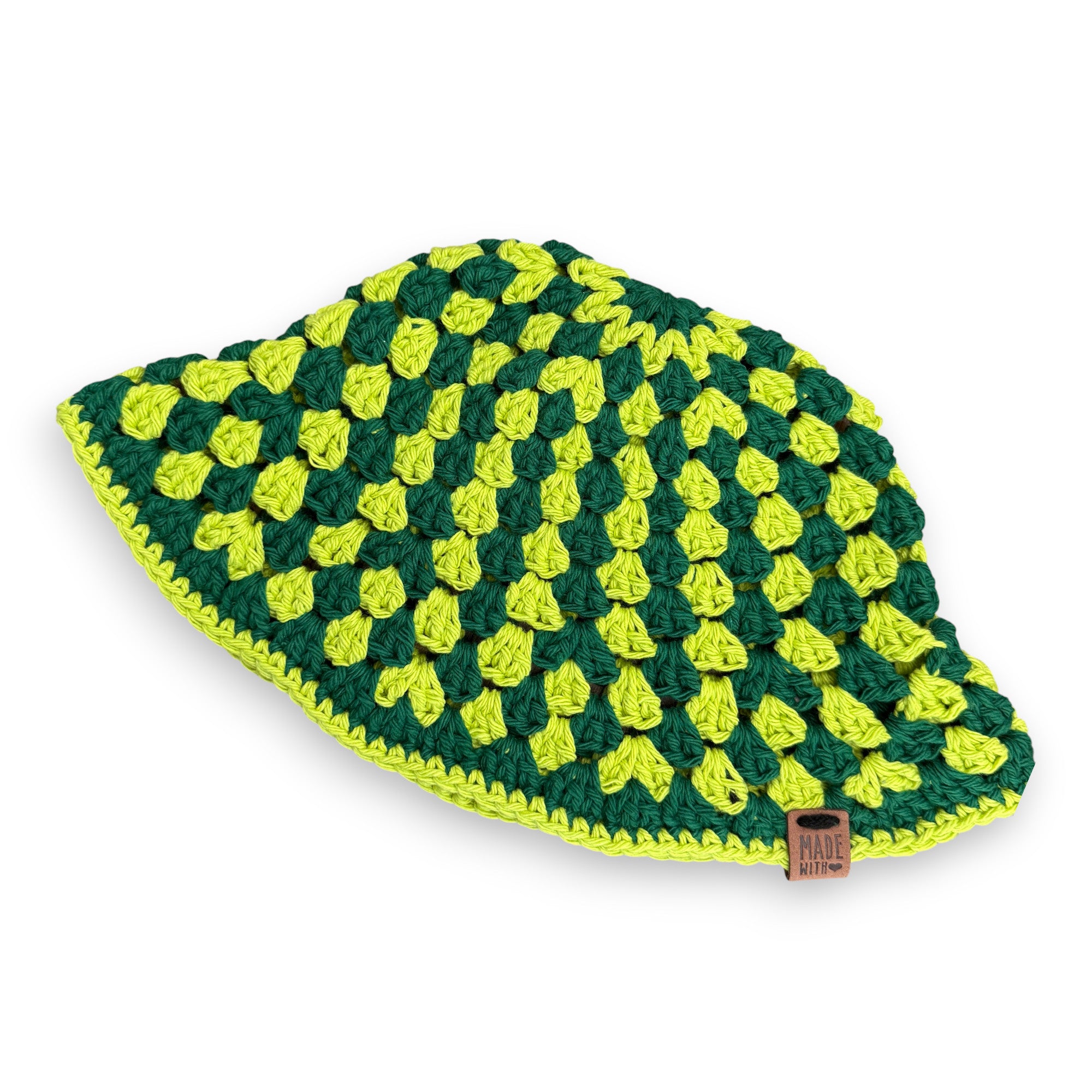 Green Cotton Bucket Hat