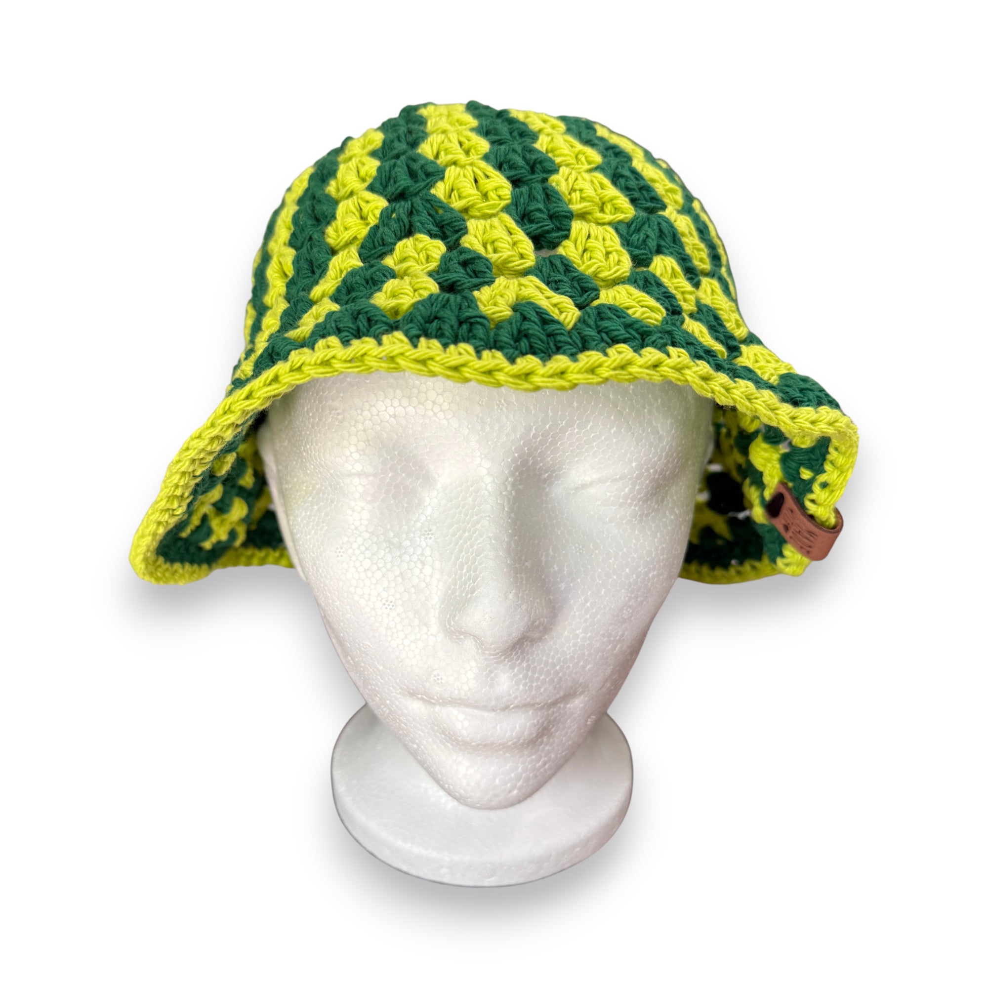Green Cotton Bucket Hat