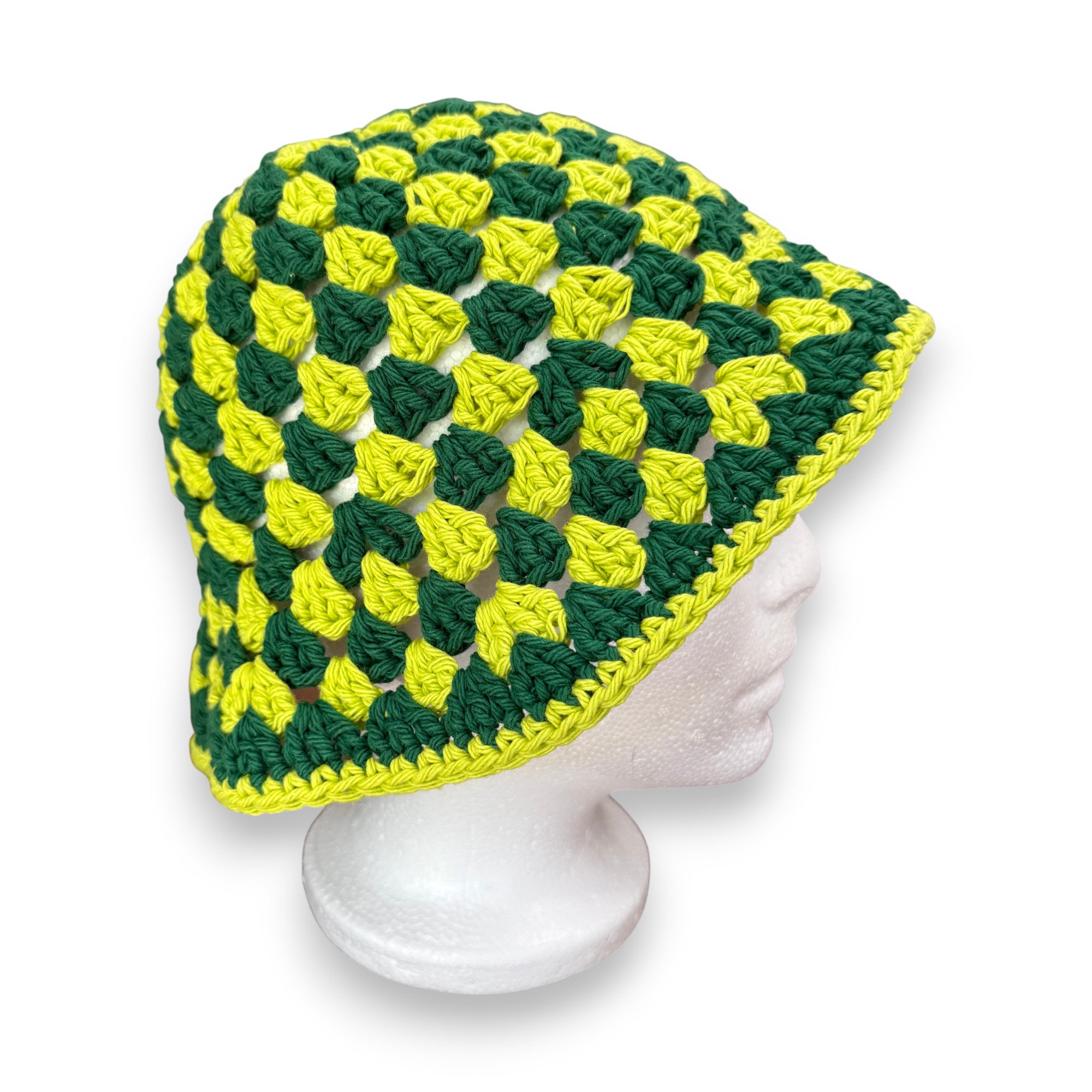 Green Cotton Bucket Hat