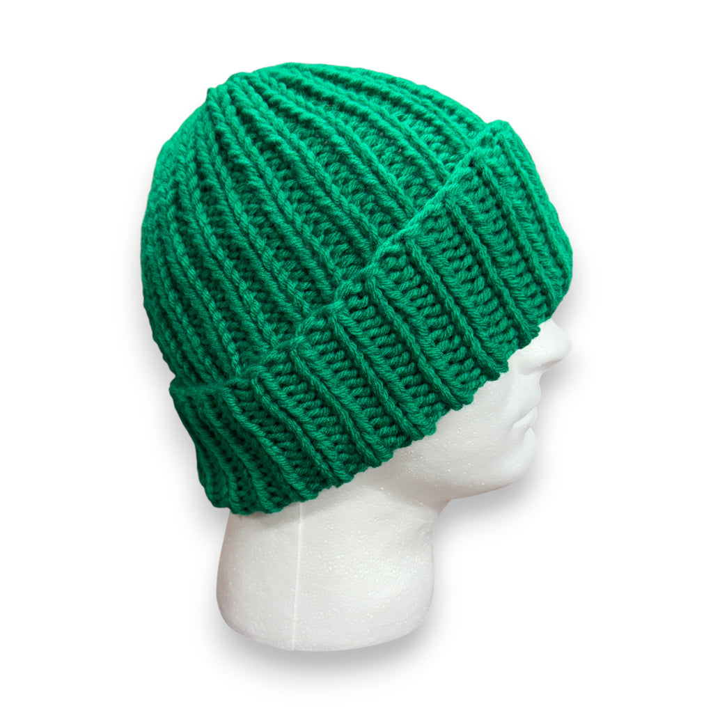 Kelly Green Chunky Knit Beanie