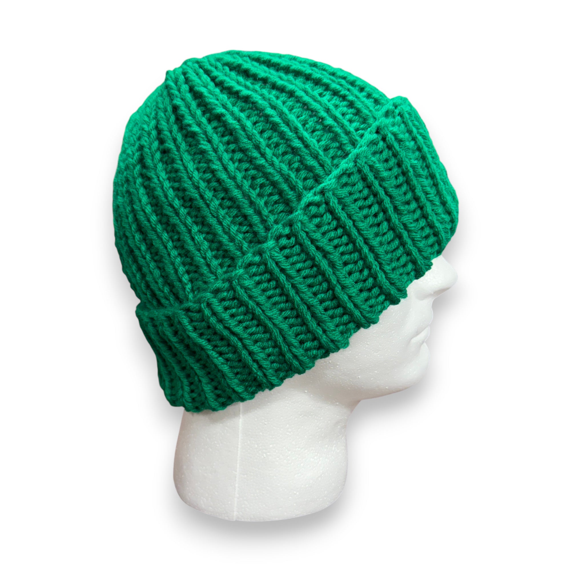Kelly Green Chunky Knit Beanie