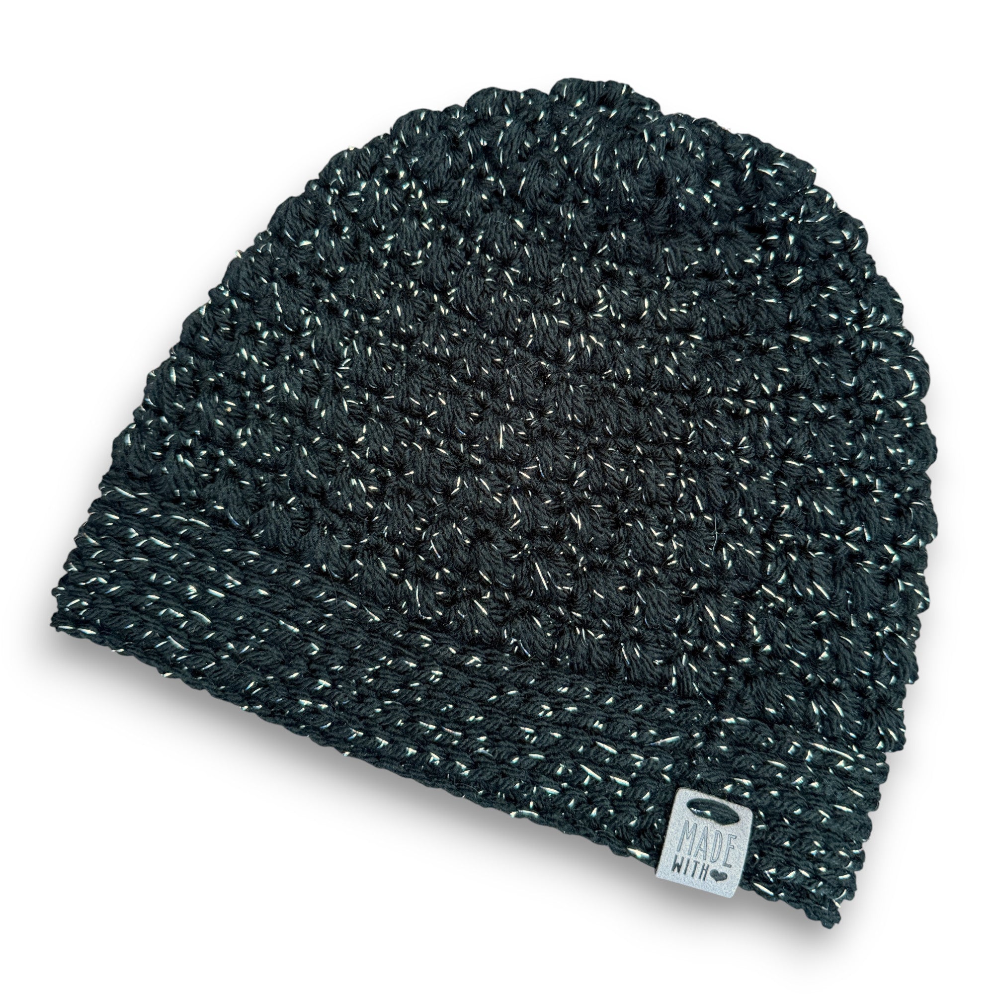 Black Metallic Petosky Beanie