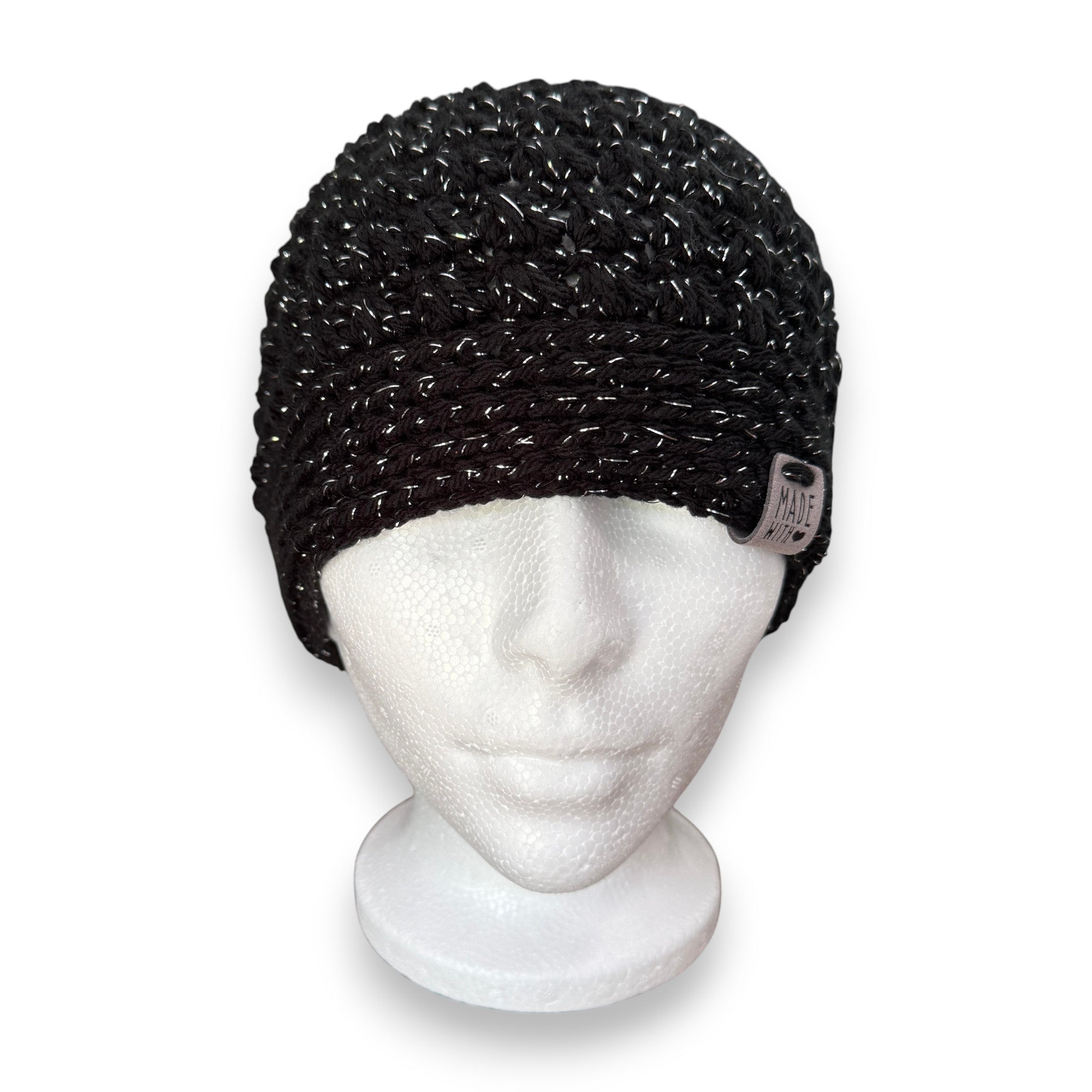 Black Metallic Petosky Beanie