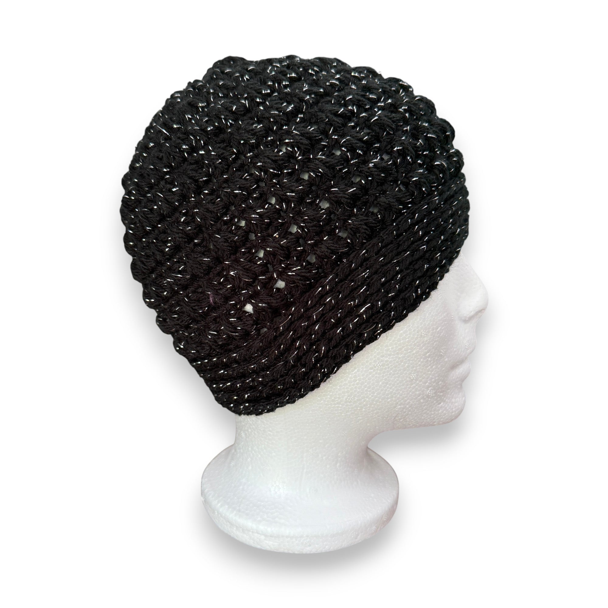 Black Metallic Petosky Beanie