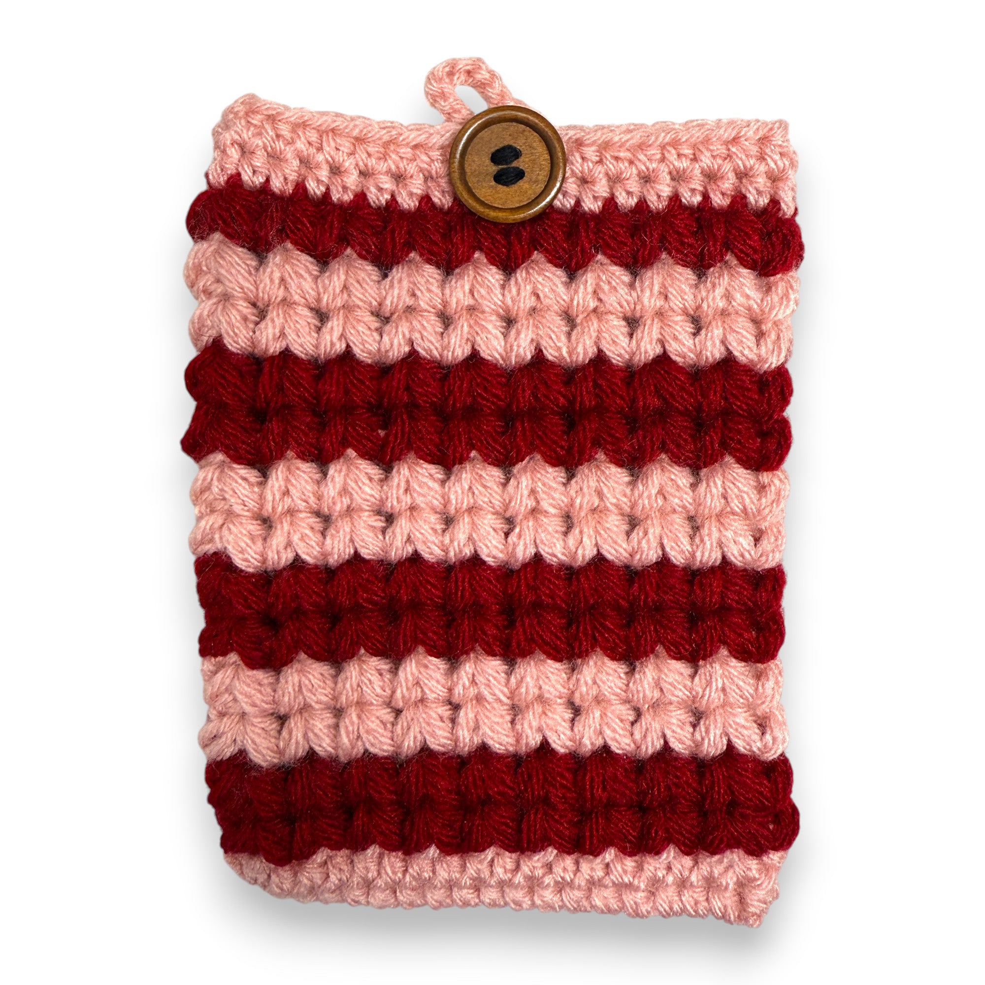 Red Pink Stripe Meadow Kindle E-Reader Sleeve