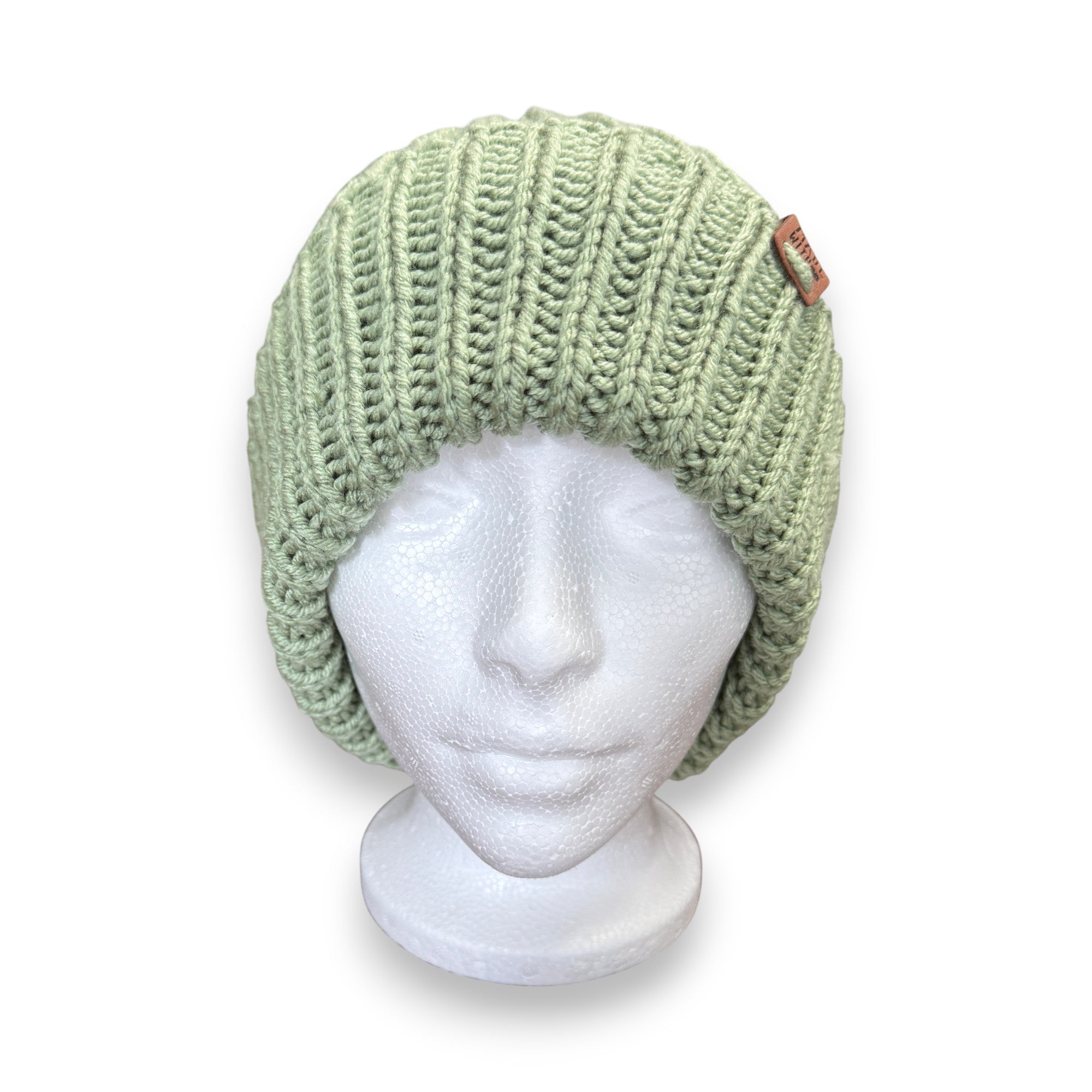 Sage Green Saybin Knit Beanie