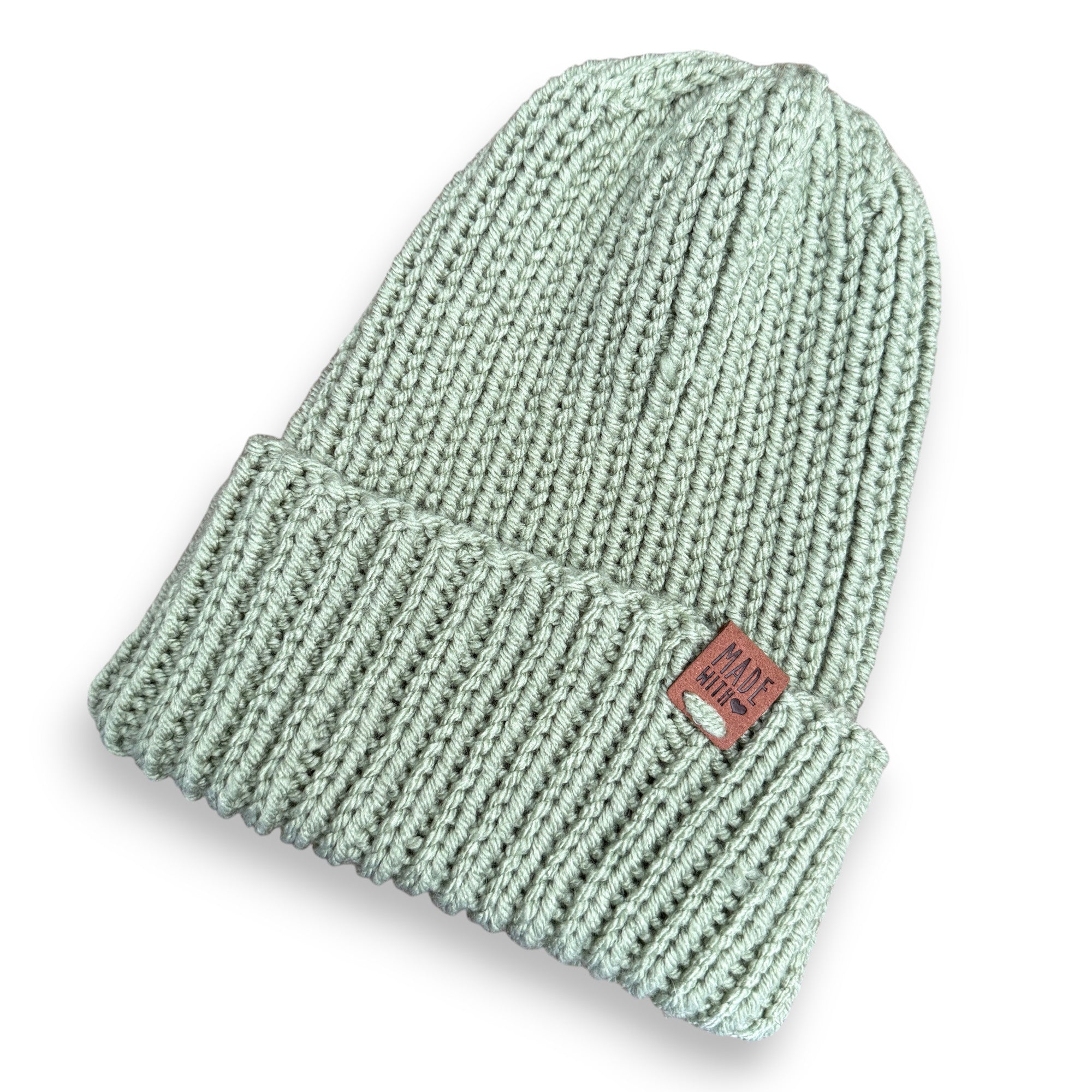Sage Green Saybin Knit Beanie