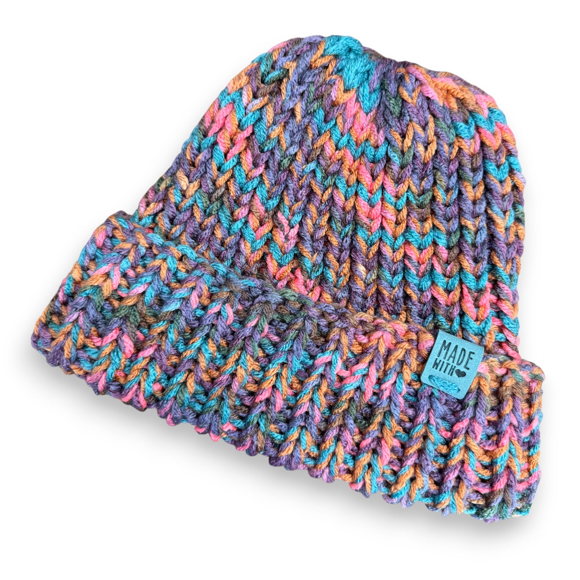 Sedona Sunset Multicolor Chunky Knit Beanie