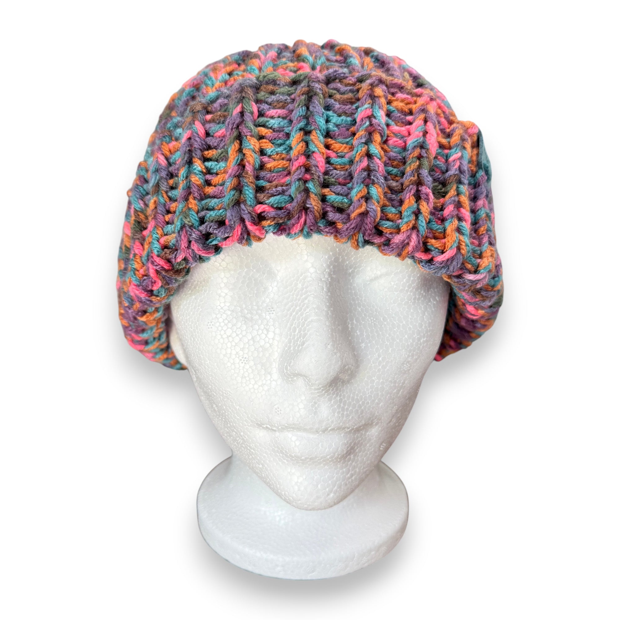 Sedona Sunset Multicolor Chunky Knit Beanie