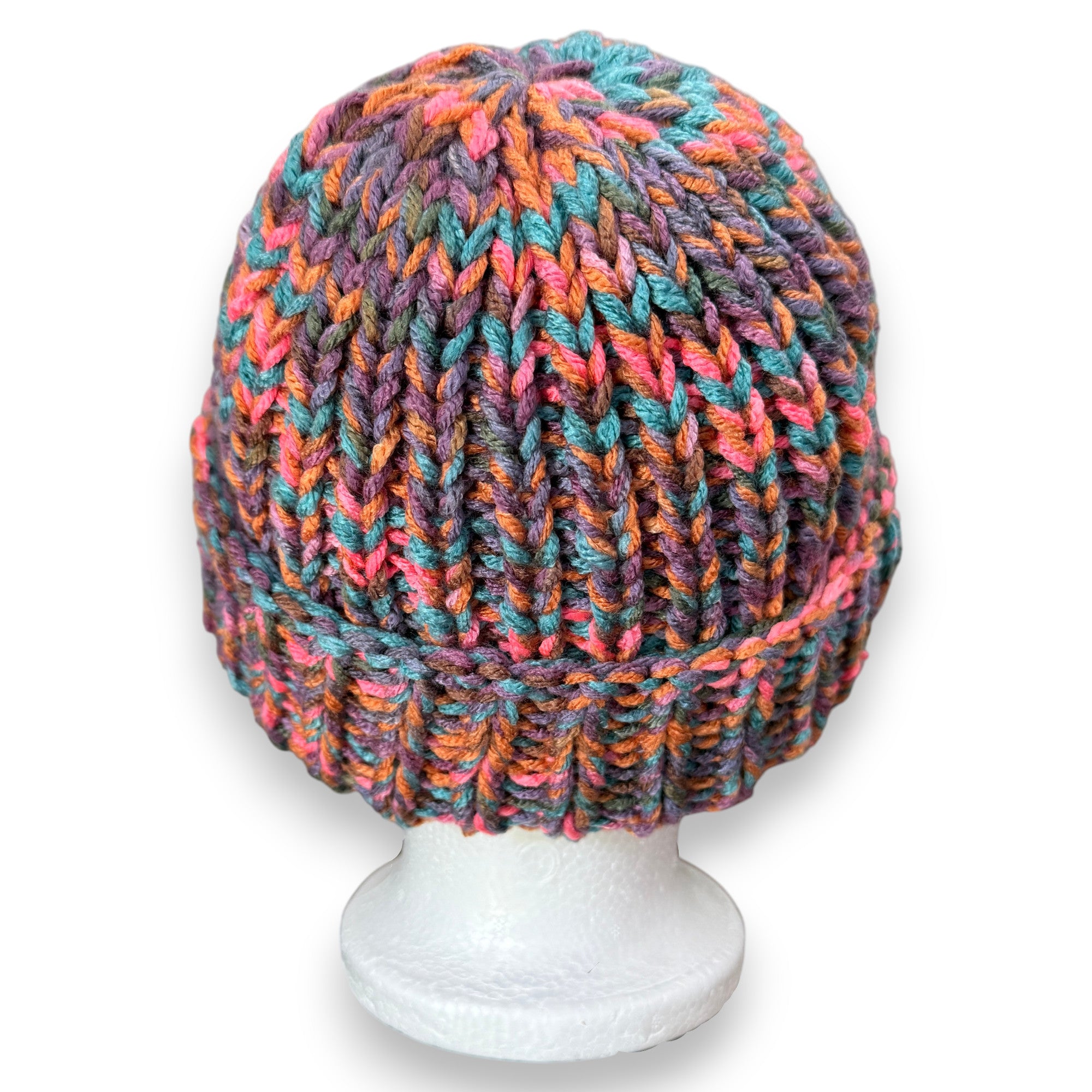 Sedona Sunset Multicolor Chunky Knit Beanie