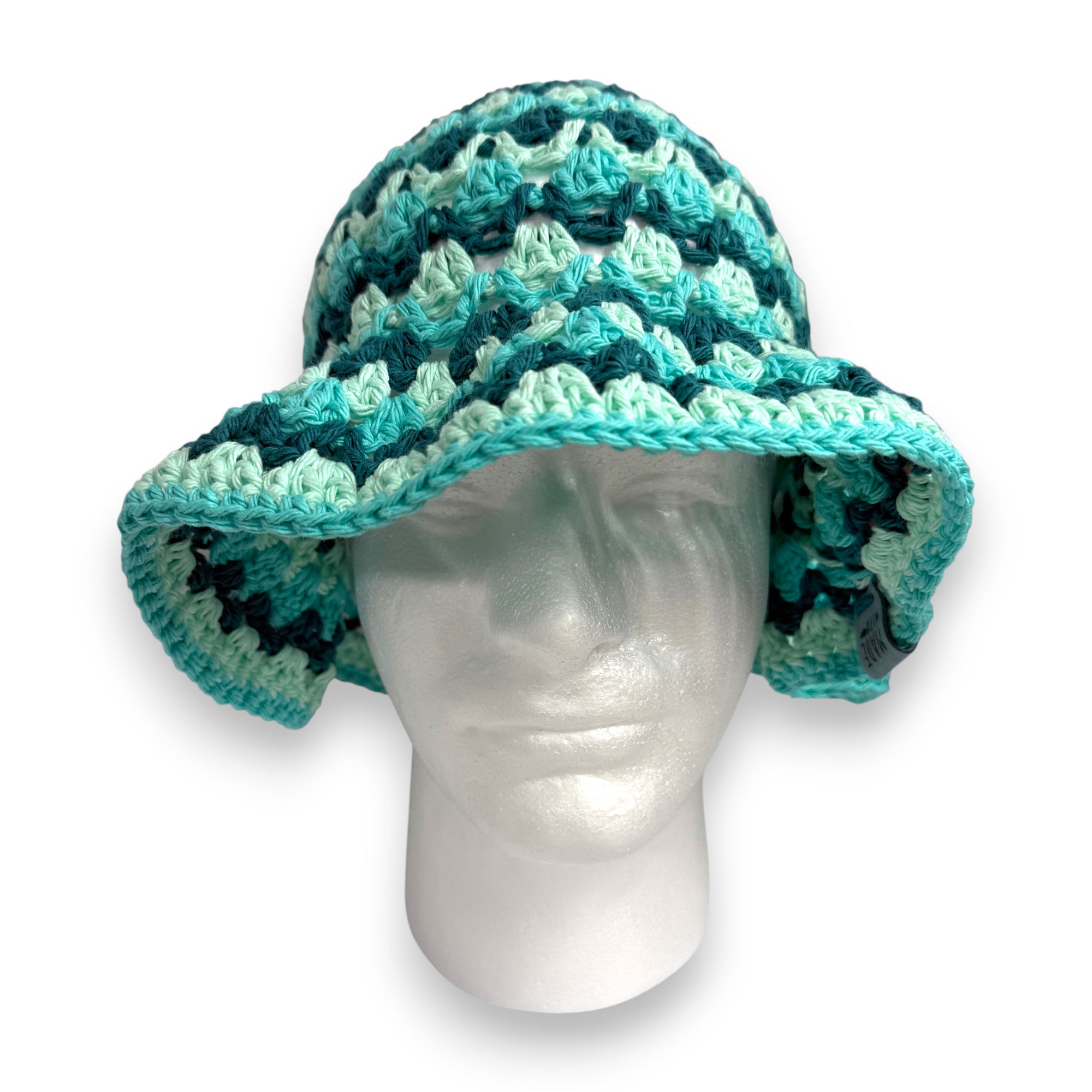 Teal Cotton Kelp Bucket Hat